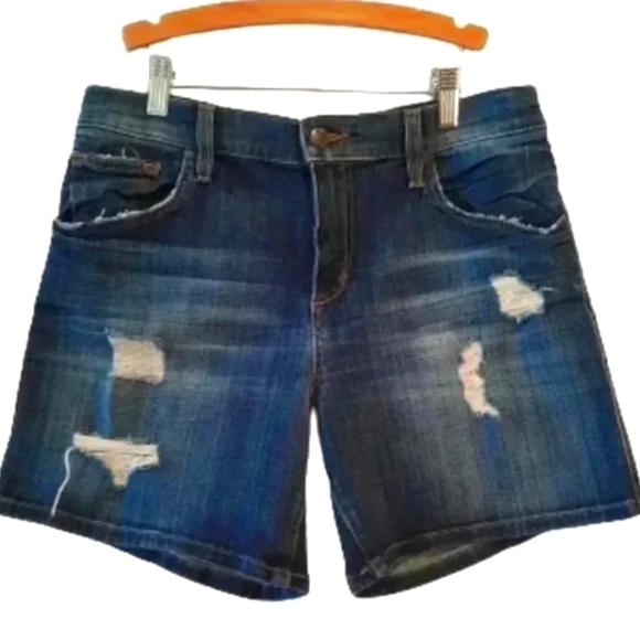 Joe's Jeans Pants - Joe's Jeans Medium Wash Distressed Denim Shorts Size 28